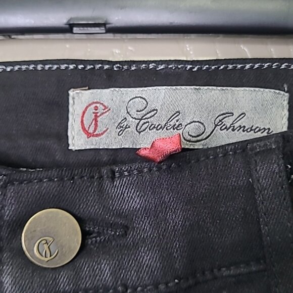 NWT Cookie Johnson Black Wax Skinny Joy Legging Jeans Size 32 - Picture 5 of 8